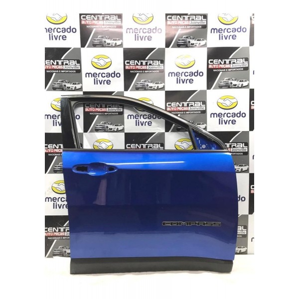 Porta Lata Dianteira Direita C/ Friso Jeep Compass 2017 2018 Dianteira Direita Azul