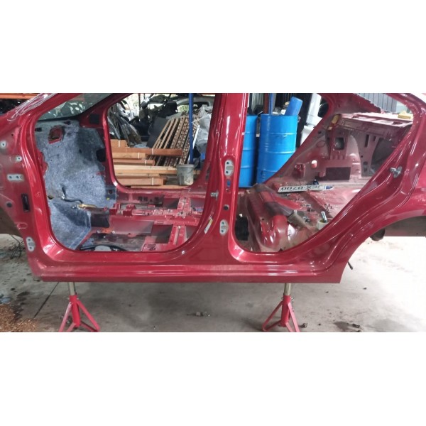 Coluna De Porta Esquerda Gm Sonic 2012 Vermelho
