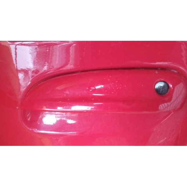 Maçaneta Externa Dianteira E Traseira Esquerda Prisma 2015 Vermelho