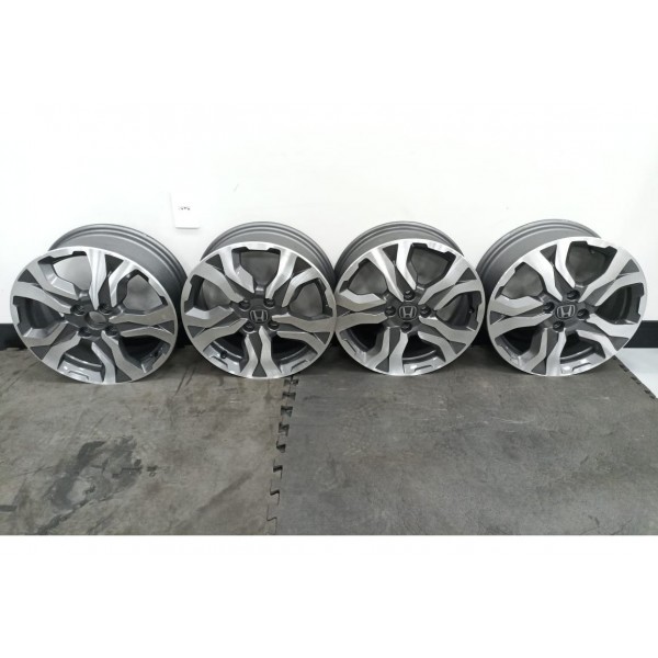 Jogo Roda Aro 16 Honda Wrv 2018 Pintada Prateado