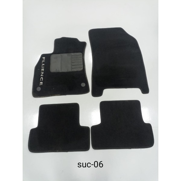 Jogo Tapete Renault Fluence 2014-15 Preto