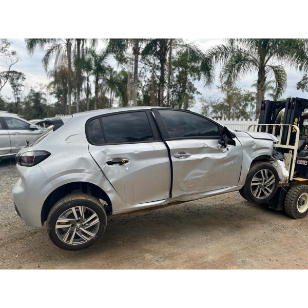 Sucata Retirada Peças Peugeot 208 2022 Cinza-escuro