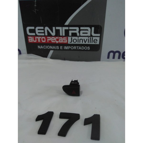 Comando Botão Central Alerta Renault Captur 2018 Preto