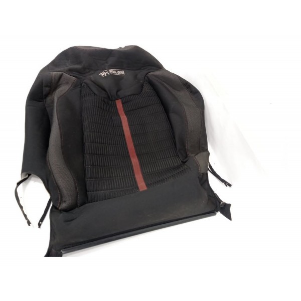 Capa Encosto Banco Dianteiro Esquerdo Fiat Toro 2017 Preto