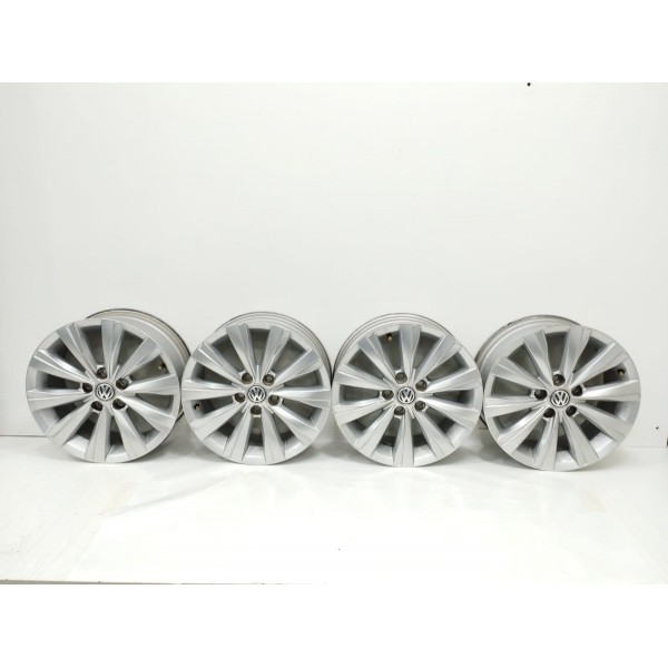 Jogo Roda Aro 15 Vw Virtus Msi 2021 Prateado