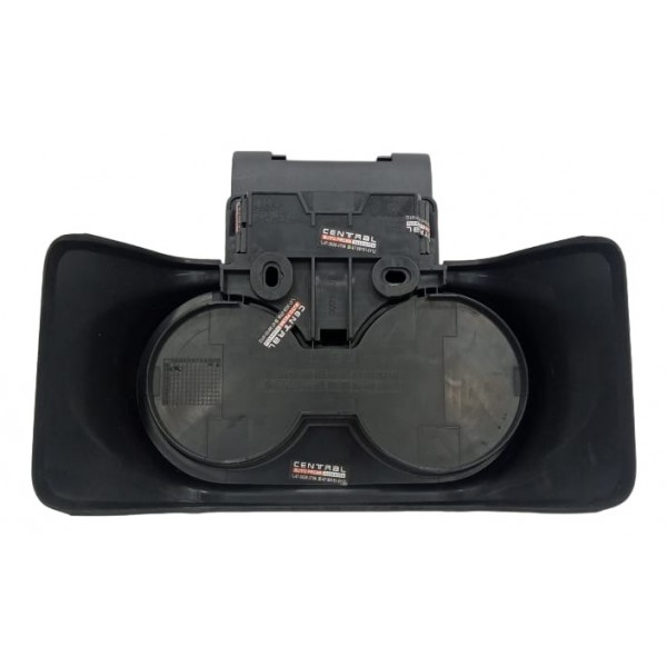 Porta Copos Traseiro Central Console Vw Amarok 2011 Preto