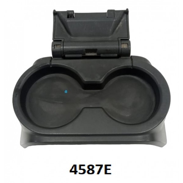 Porta Copos Traseiro Central Console Vw Amarok 2011 Preto