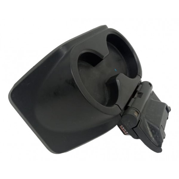 Porta Copos Traseiro Central Console Vw Amarok 2011 Preto