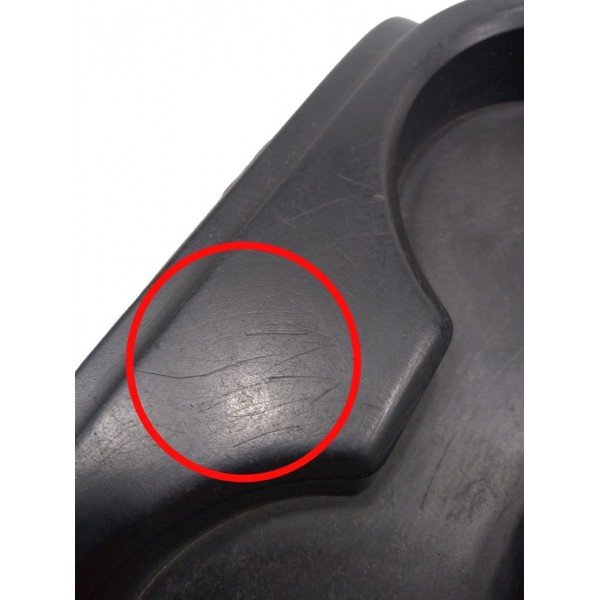 Porta Copos Traseiro Central Console Vw Amarok 2011 Preto