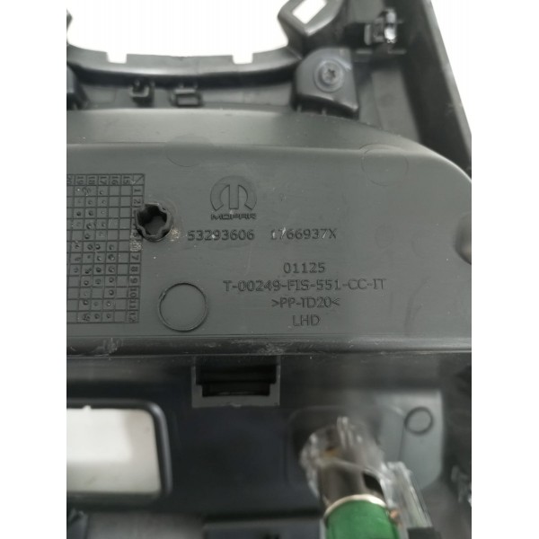 Moldura Alavanca Câmbio Jeep Compass Gasolina 2020 Preto Liso