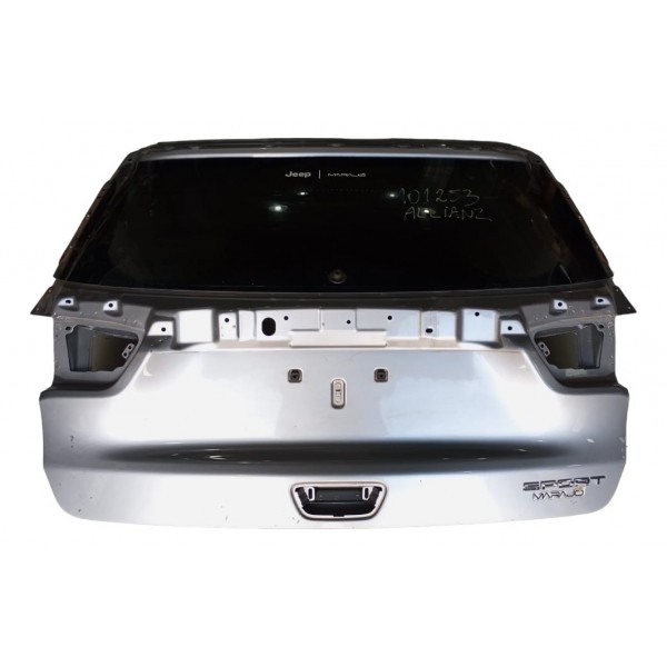 Tampa Traseira Jeep Compass Completa Com Vidro  Prateado