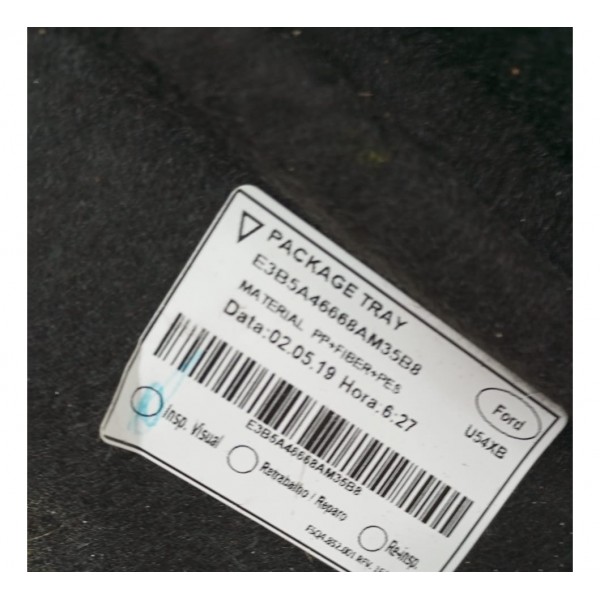 Tampão Bagagito Ford Ka 1.0 3cc 2020 Preto