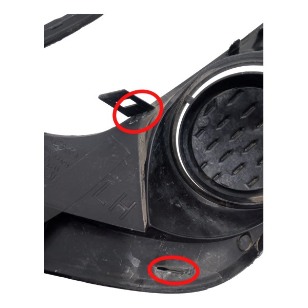 Moldura Esquerda Farol Auxiliar Ford Ka 1.0 2020 Detalhe Preto Esquerdo