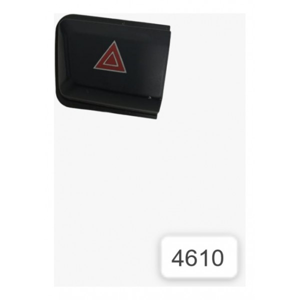 Botão Alerta Peugeot 208 2016 Meia Preto