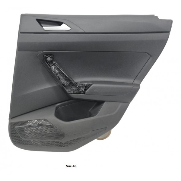 Forro Porta  Vw Nivus 1.0 Comfort 2022 Traseira Direita Preto Animal Print