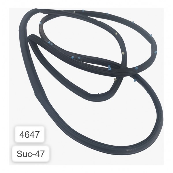 Borracha Vedação Porta Traseira Dir Jeep Compass Sport 2020 Preto