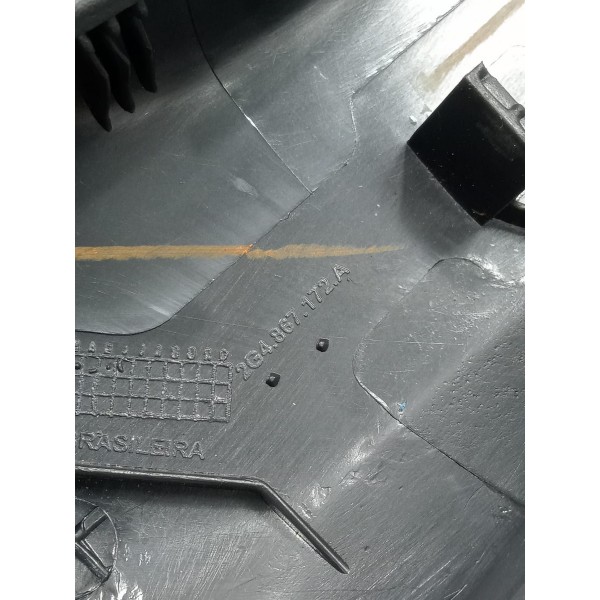 Acabamento Puxador Porta Traseira Direita Vw Nivus 1.0 2022 Preto