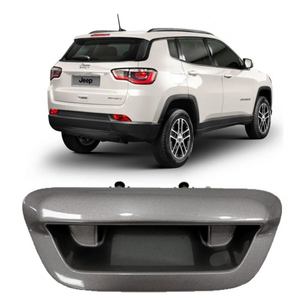 Moldura Maçaneta Tampa Traseira Jeep Compass Sport 2020 Traseira
