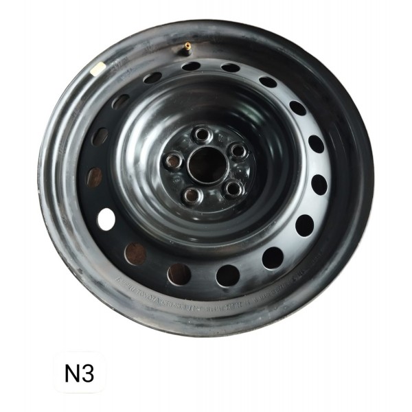 Roda Ferro Aro 16 Toyota Corolla 1.8 Gli 2017 N3 Preto