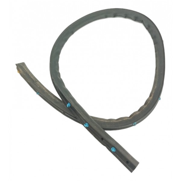 Borracha Vedação Porta Traseira Esquerda Vw Nivus 1.0 2022 Preto