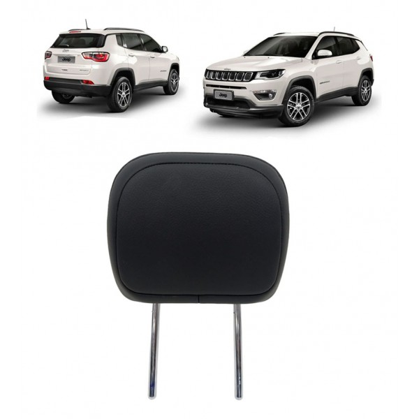 Apoio Cabeça Traseiro Direito Jeep Compass Sport 2020 Preto