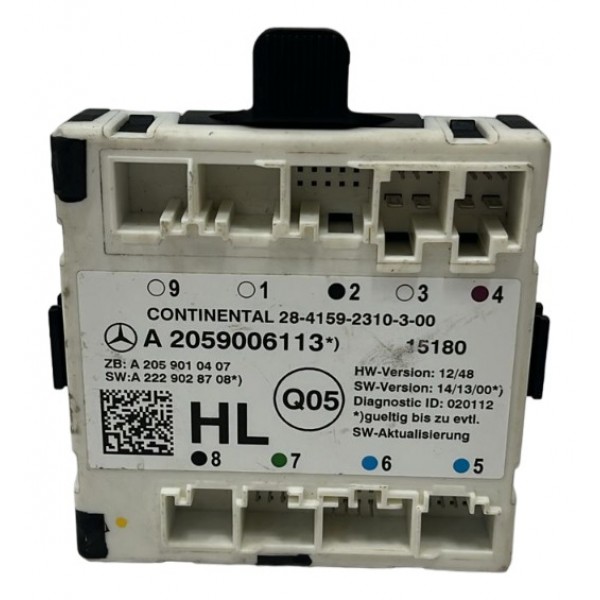 Módulo Porta Traseira Esquerda Mercedes-benz C180 2015  Bege