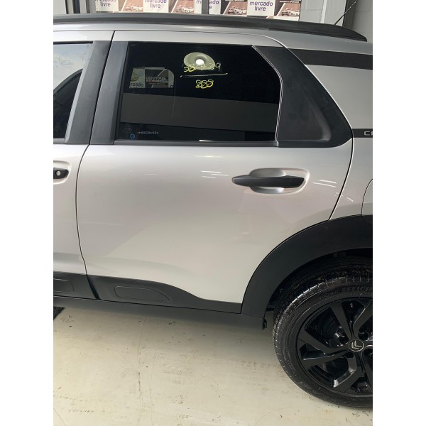 Porta Traseira Esquerda Citröen C4 Cactus 2021 Sem Acessório Traseira Esquerda Prata
