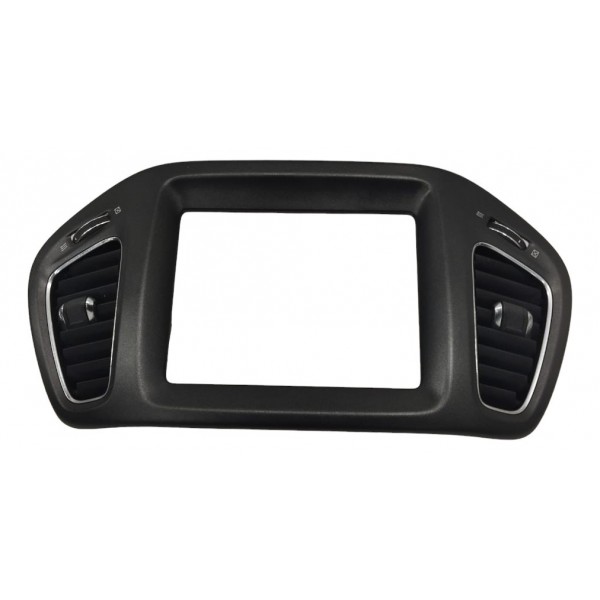 Moldura Multimídia Difusor Central Painel Jeep Compass 2019 Preto