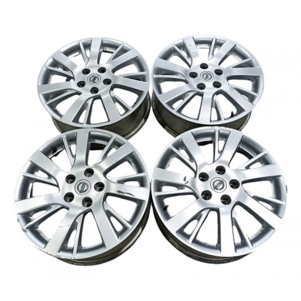 Jogo Rodas Aro 17 Nissan Sentra 2016 Cinza-escuro