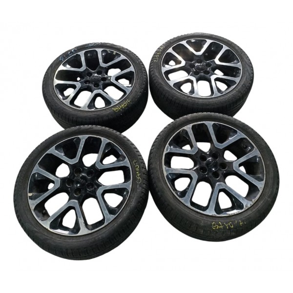 Jogo Rodas Pneu Scorpions Verde 245/45 R19 Compass 2019 Preto