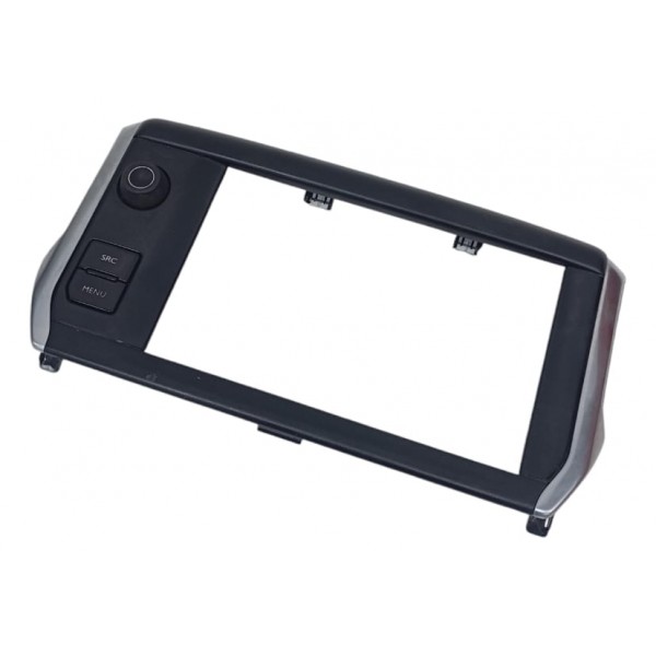 Moldura 10'' Peugeot 208 E 2008 2014 A 2018 Preto Fosco Preto