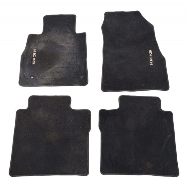 Jogo Tapete Nissan Kicks 2017 Preto