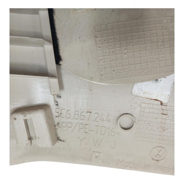 Acabamento Direita Coluna Central  Vw Jetta 2.0 Tsi 2016 Cinza