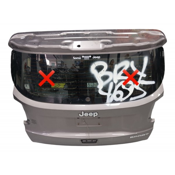 Tampa Traseira Sem Vigia Traseiro Jeep Renegade 2019 Prateado
