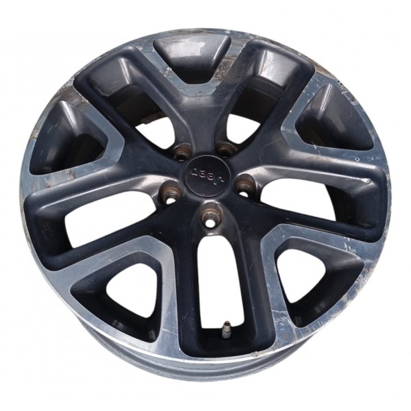 Roda R18 Jeep Compass 2018 N1 Detalhe Prateado