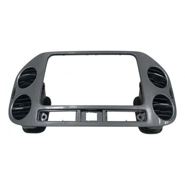 Moldura Multimídia Difusor Central Painel Tiguan 2010/13 C25 Prateado