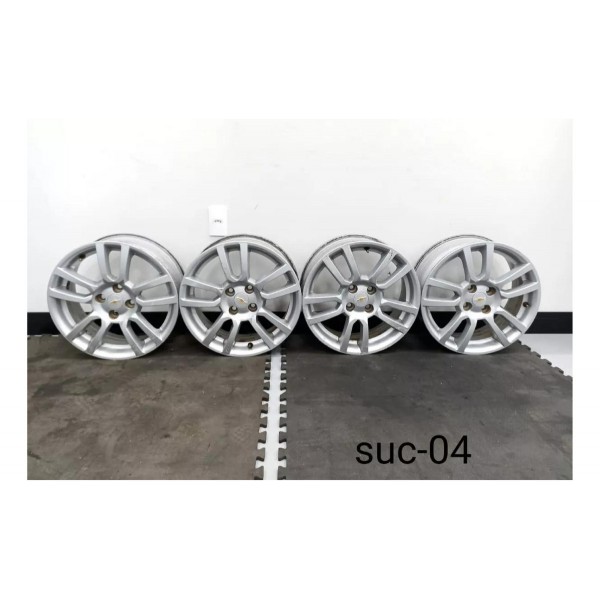 Jogo Roda Aro 16 Gm Sonic 2012 Detalhe Prata