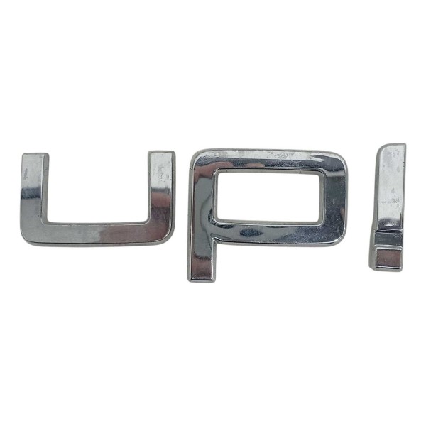 Emblema Letreiro Up! Tampa Traseira Porta Malas Up Mpi 2020 Prateado