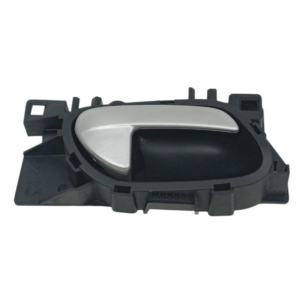 Maçaneta Interna Porta Peugeot 2008 2019 Traseiro Direito Preto Traseira