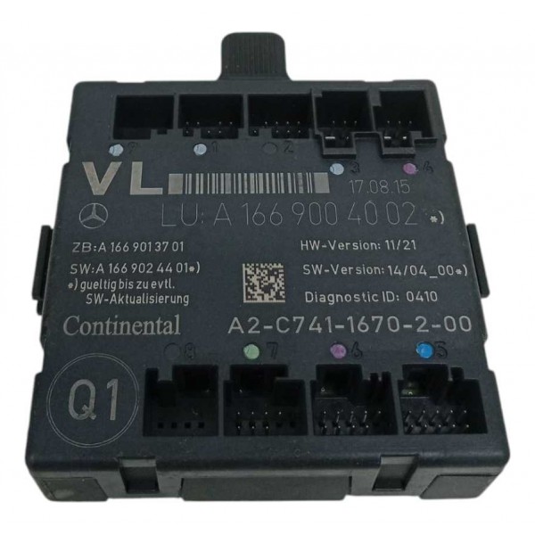 Modulo Porta Diant Esq Mercedes Benz A200 2015 A1669004002