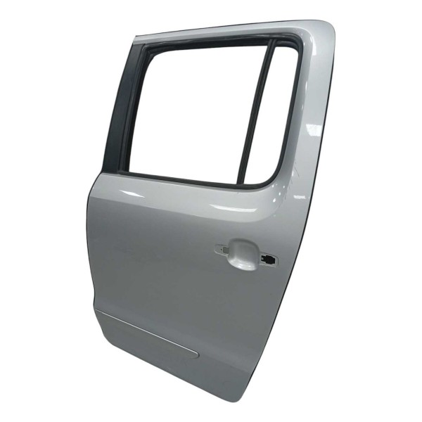 Porta Lata Traseira Esquerda Vw Amarok 2013 2014 Prata Traseira Esquerda Prata