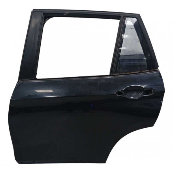 Porta Lata Traseira Esquerda Bmw X1 2014 Preta Traseira Esquerda Preto