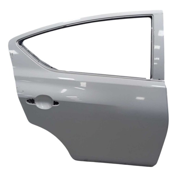 Porta Lata Traseira Direita Nissan Versa 2018 2019 Prata Traseira Direita Prata