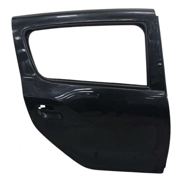 Porta Lata Traseira Direita Renault Sandero 2017 Preto Traseira Direita Preto