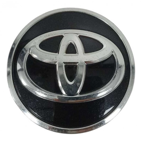 Calota Central Roda Toyota Yaris 2019 2020 2021 52170a550 Preto/ Cinza