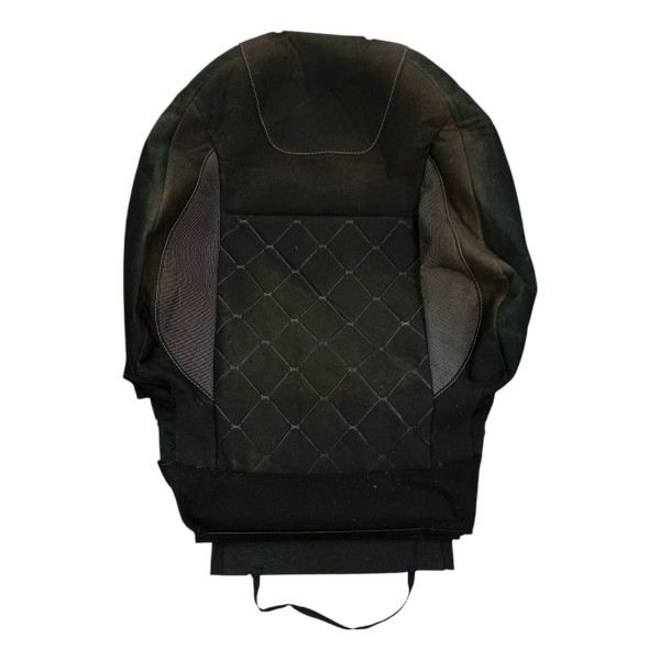 Capa Encosto Banco Nissan Kicks Ls 2018 Dianteiro Direito Preto