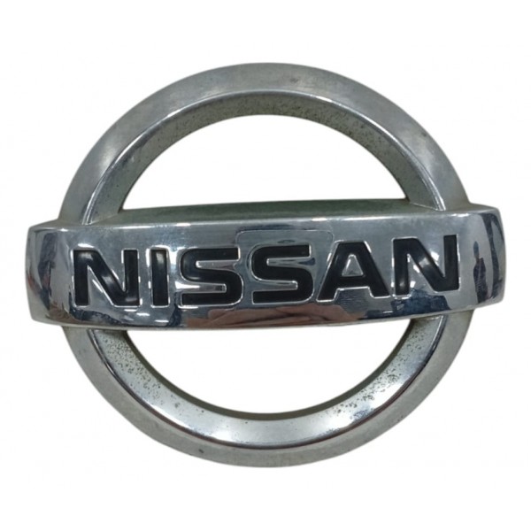 Emblema Tampa Traseira Nissan Kicks Ls 2018 Prata