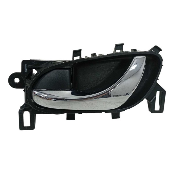 Maçaneta Interna Porta Traseira Esquerda Nissan Sentra 2015 Prateado Traseira