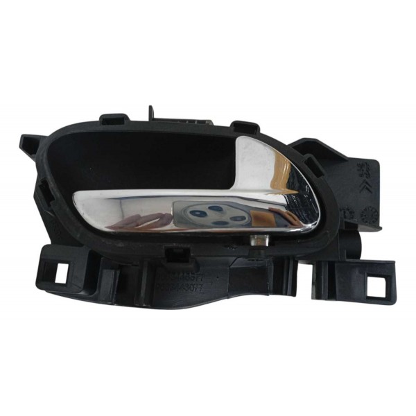 Maçaneta Interna Traseira Direita Citroen C3 2013 9683446577 Prateado