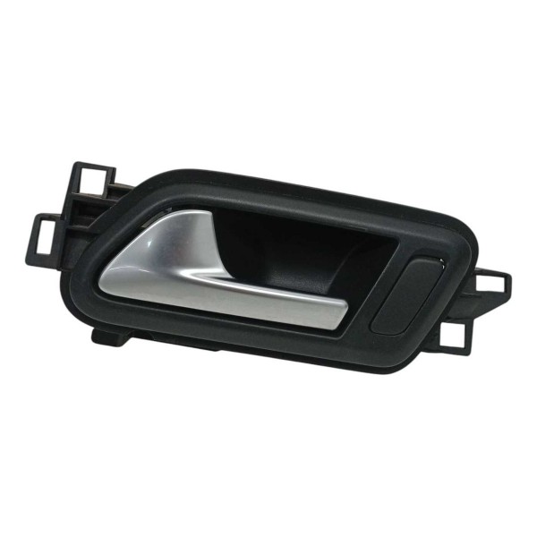 Maçaneta Interna Porta Traseira Esquerda Vw Amarok 2.0 2014 Cinza Traseira